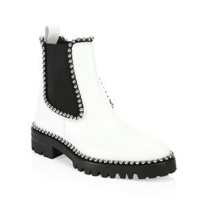 Alexander Wang White Spencer Combat Boots